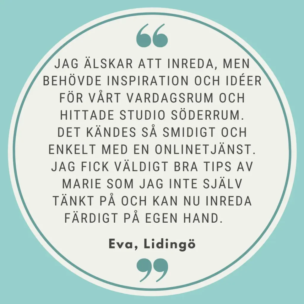 Inredningscoachning, recension